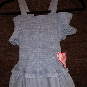 Girls light blue jump suit